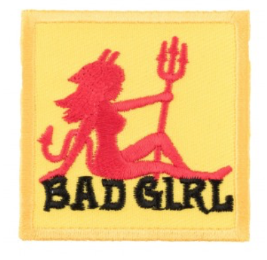 Bad Girl Devil Red Yellow Patch